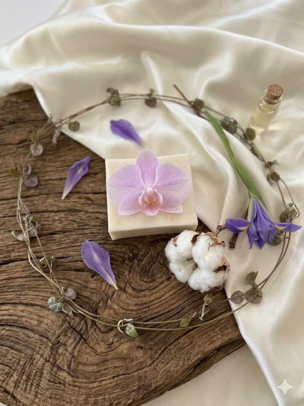 Orchid & Vine Oatmeal Shea Butter Blend Hydration Soap Skin Nutrition 1 Bar